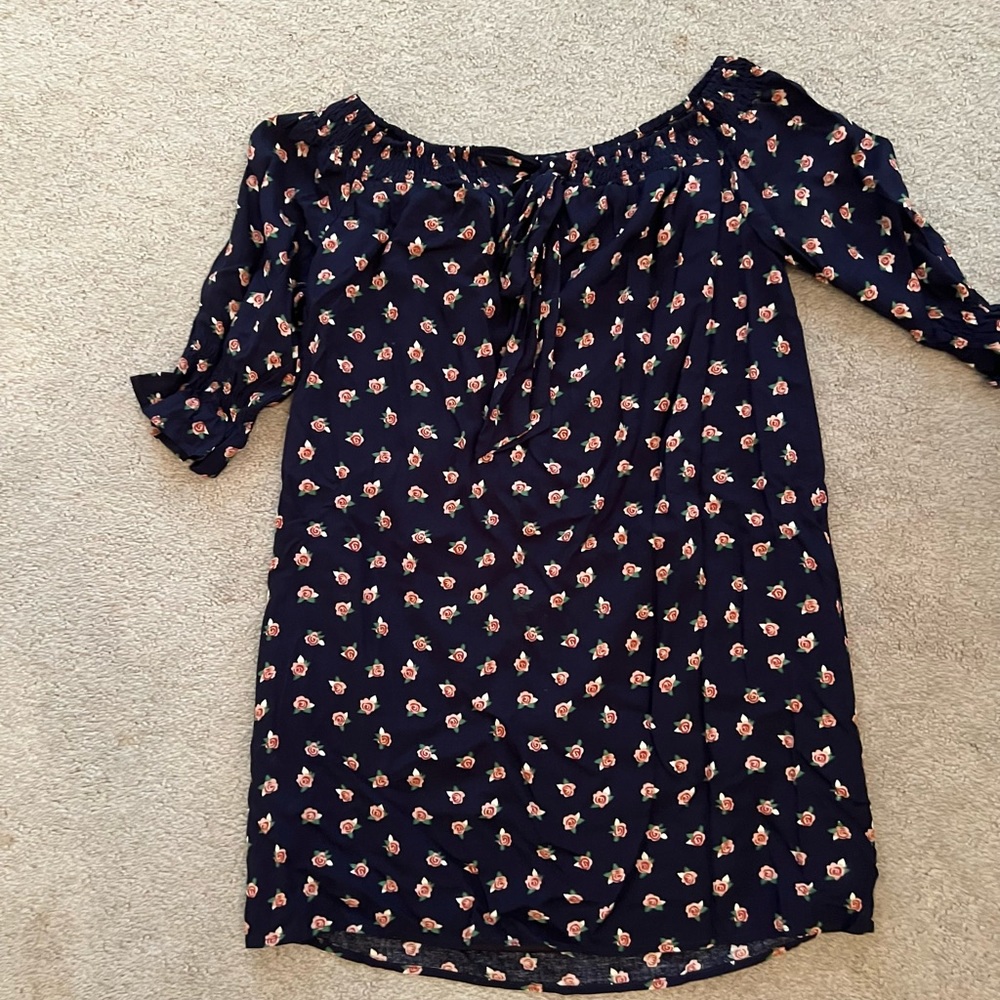 Off the shoulder printed dress